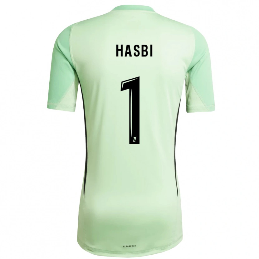Danxen Męski Walid Hasbi #1 Jasno Zielono Czarny Koszulka Bramkarska 2025/26