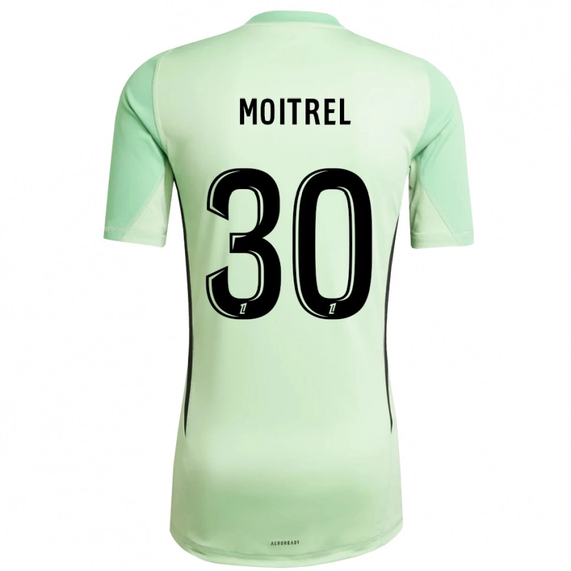 Danxen Męski Pauline Moitrel #30 Jasno Zielono Czarny Koszulka Bramkarska 2025/26
