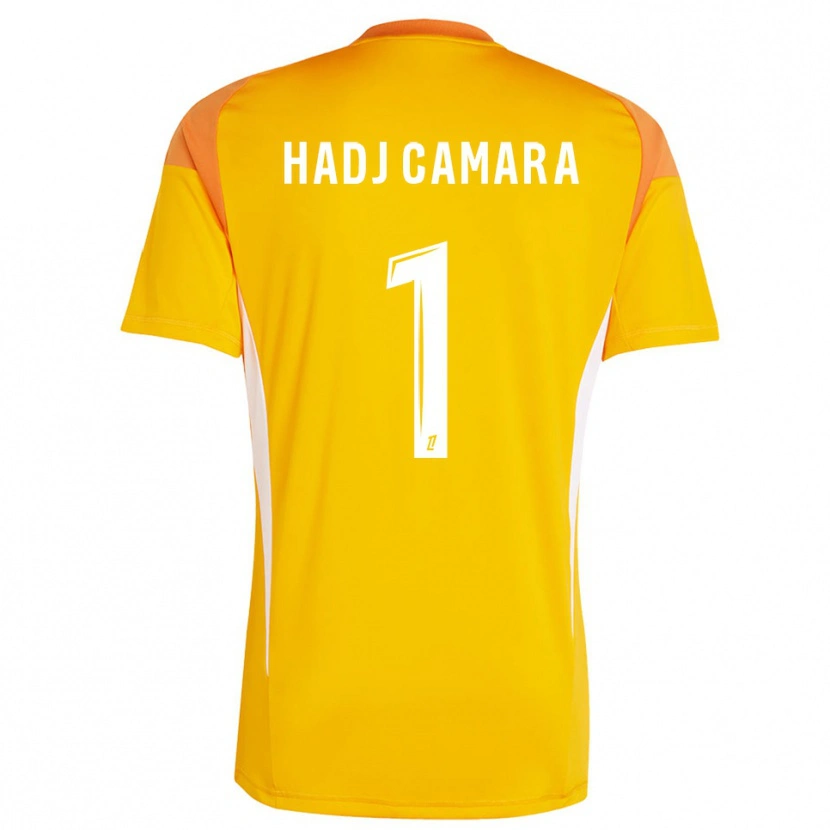 Danxen Męski El Hadj Camara #1 Jasno Pomarańczowo Biały Koszulka Bramkarska 2025/26