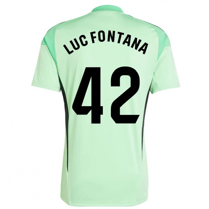 Danxen Męski Jean Luc Fontana #42 Jasno Pomarańczowo Czarny Koszulka Bramkarska 2025/26