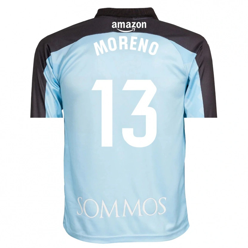 Danxen Męski Eloy Moreno #13 Jasno Niebiesko Czarny Koszulka Bramkarska 2025/26