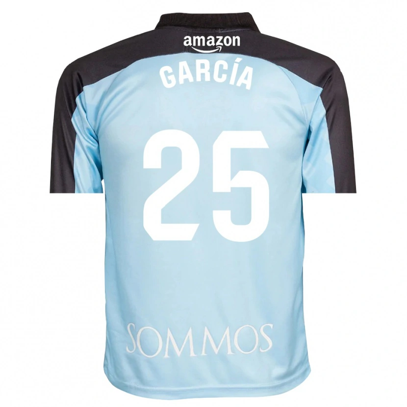 Danxen Męski Jaime García #25 Jasno Niebiesko Czarny Koszulka Bramkarska 2025/26