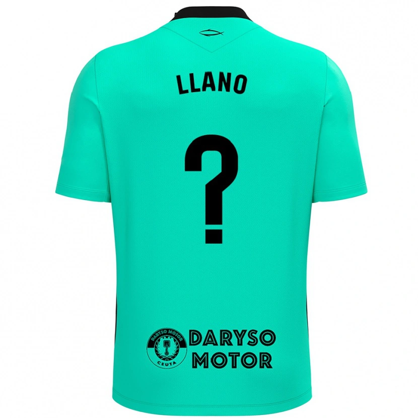 Danxen Męski Guillermo Llano #0 Turkusowo Czarny Koszulka Bramkarska 2025/26