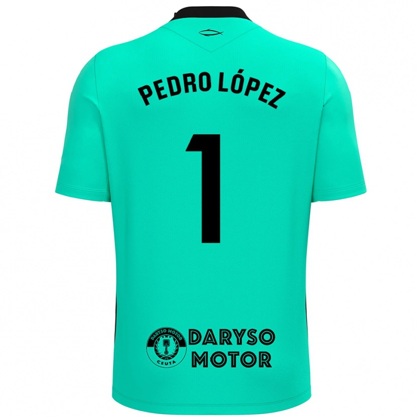 Danxen Męski Pedro López #1 Turkusowo Czarny Koszulka Bramkarska 2025/26