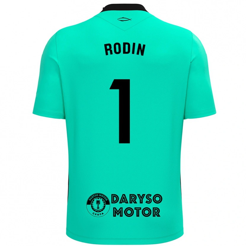 Danxen Męski Antonio Rodin #1 Turkusowo Czarny Koszulka Bramkarska 2025/26
