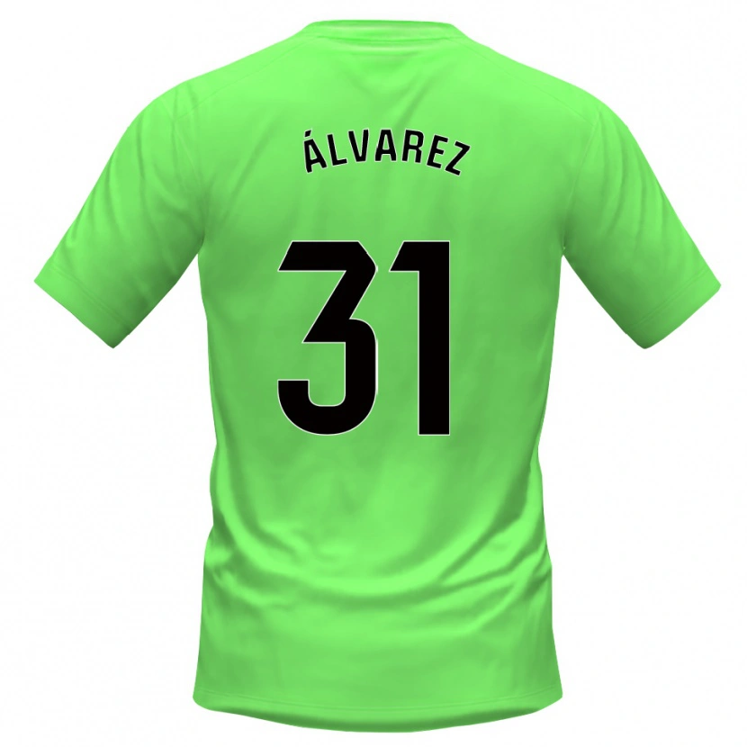 Danxen Męski Iker Álvarez #31 Zielono Czarny Koszulka Bramkarska 2025/26