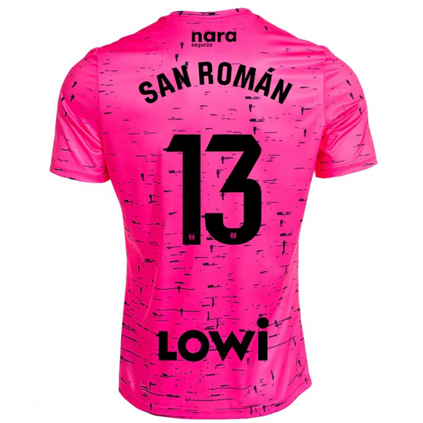Danxen Męski Miguel San Román #13 Głęboko Różowo Czarny Koszulka Bramkarska 2025/26