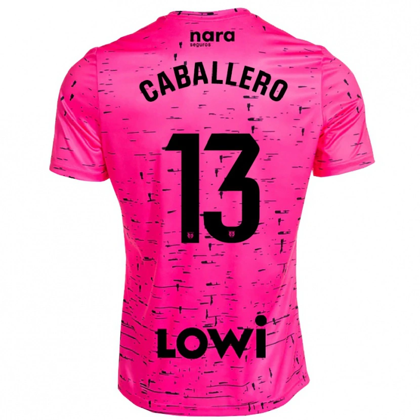 Danxen Męski Hugo Caballero #13 Głęboko Różowo Czarny Koszulka Bramkarska 2025/26