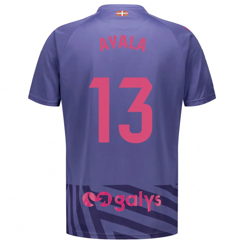 Danxen Męski Unai Ayala #13 Niebiesko Szary Fioletowy Koszulka Bramkarska 2025/26