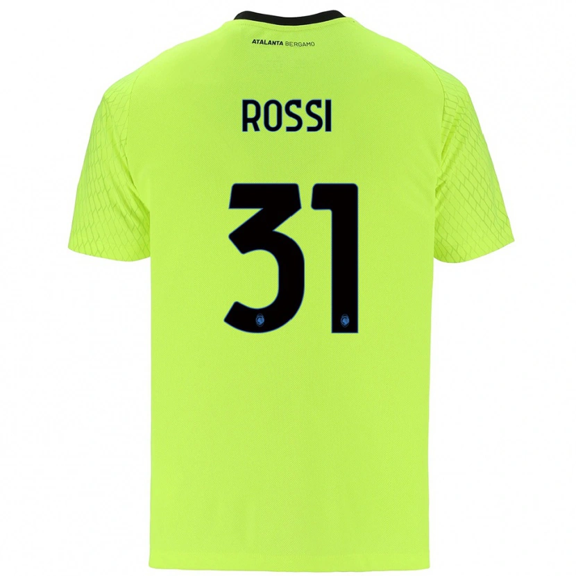 Danxen Męski Francesco Rossi #31 Zielony Żółty Czerwony Koszulka Bramkarska 2025/26