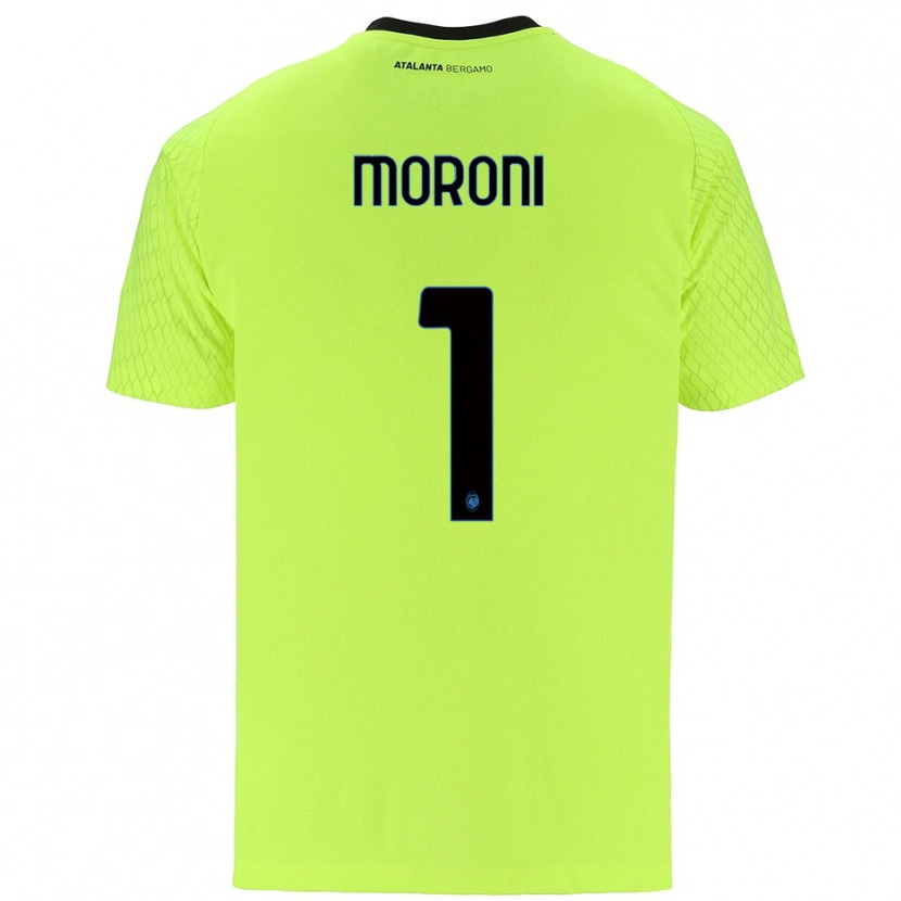 Danxen Męski Tommaso Moroni #1 Zielony Żółty Czerwony Koszulka Bramkarska 2025/26