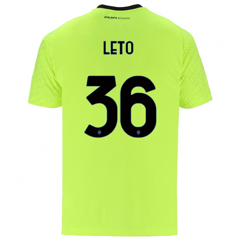 Danxen Męski Manuel Leto #36 Zielony Żółty Czerwony Koszulka Bramkarska 2025/26
