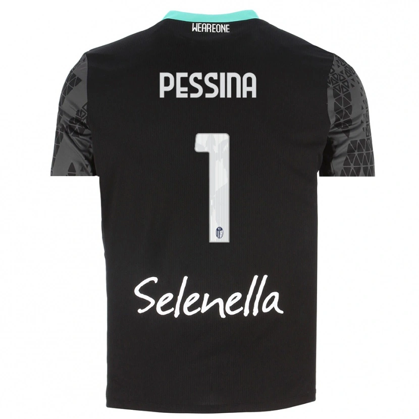 Danxen Męski Massimo Pessina #1 Szary Czarny Biały Koszulka Bramkarska 2025/26