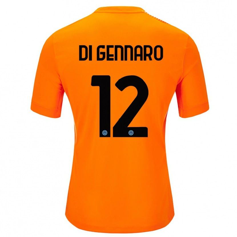 Danxen Męski Raffaele Di Gennaro #12 Jasnopomarańczowy Czarny Koszulka Bramkarska 2025/26