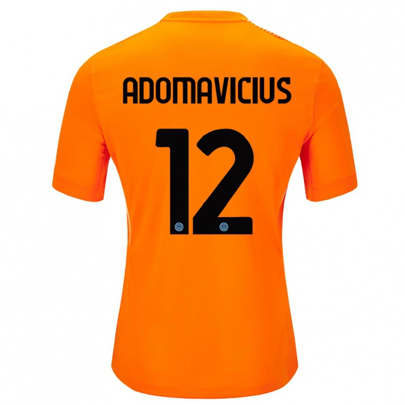 Danxen Męski Henrikas Adomavicius #12 Jasnopomarańczowy Czarny Koszulka Bramkarska 2025/26