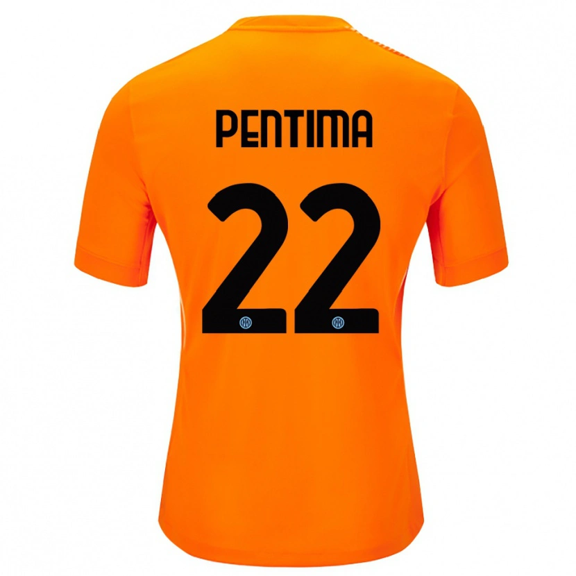 Danxen Męski Alessandro Pentima #22 Jasnopomarańczowy Czarny Koszulka Bramkarska 2025/26