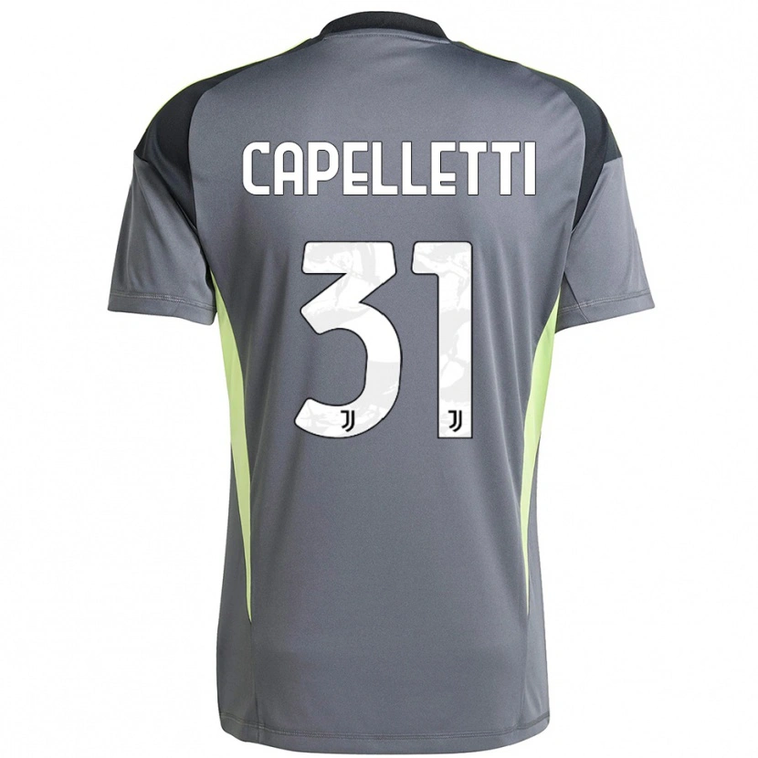 Danxen Męski Alessia Capelletti #31 Ciemnoszary Biały Koszulka Bramkarska 2025/26