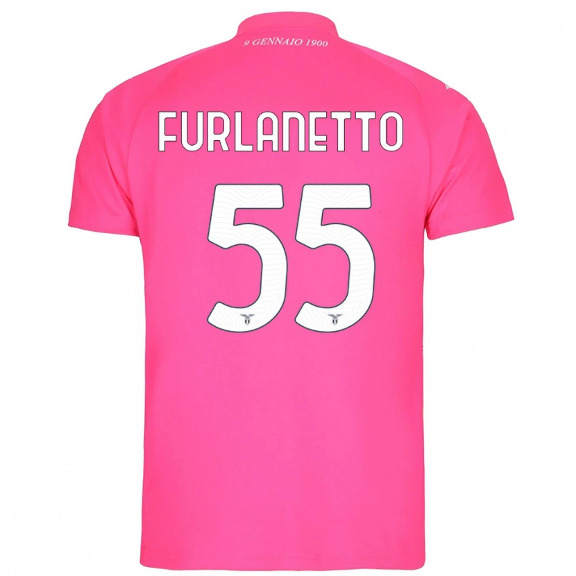 Danxen Męski Alessio Furlanetto #55 Głęboki Różowy Koszulka Bramkarska 2025/26