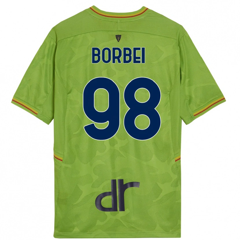 Danxen Męski Alexandru Borbei #98 Leśna Zieleń Czarny Koszulka Bramkarska 2025/26