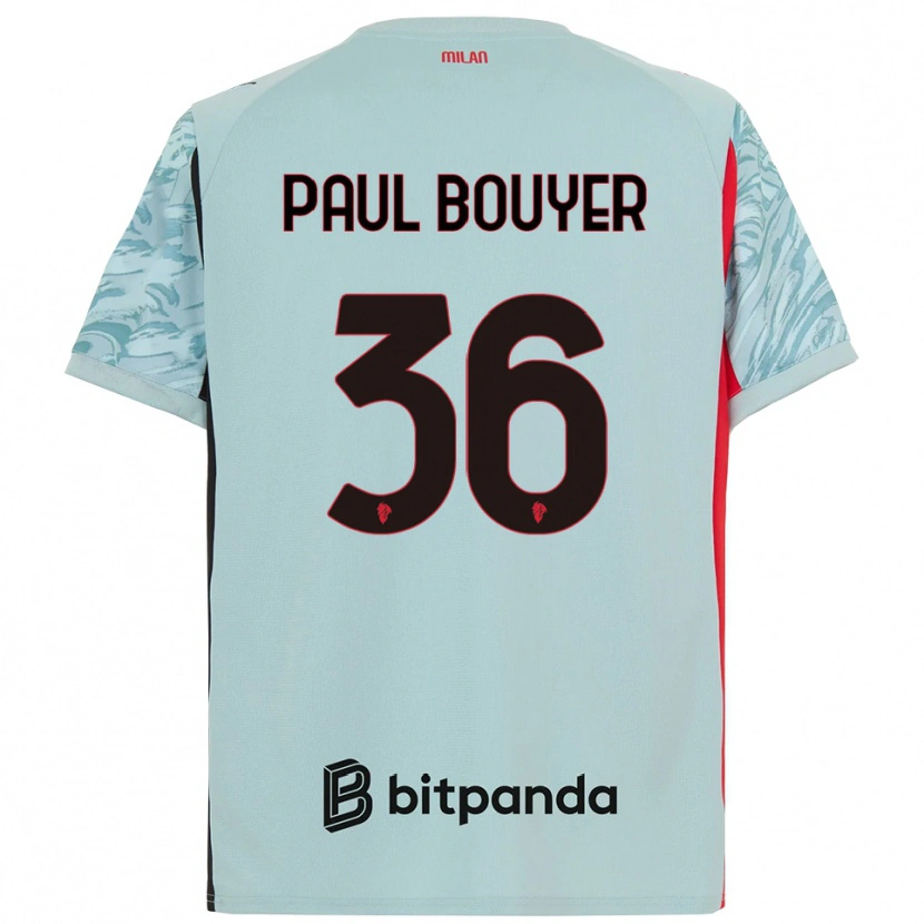 Danxen Męski Léo Paul Bouyer #36 Jasnoniebieski Czerwony Koszulka Bramkarska 2025/26