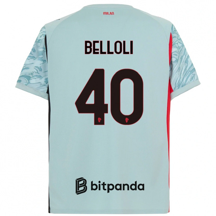 Danxen Męski Sofia Belloli #40 Jasnoniebieski Czerwony Koszulka Bramkarska 2025/26