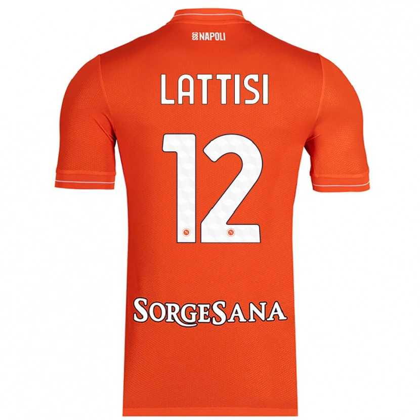 Danxen Męski Francesco Lattisi #12 Pomarańczowy Czerwony Biały Koszulka Bramkarska 2025/26