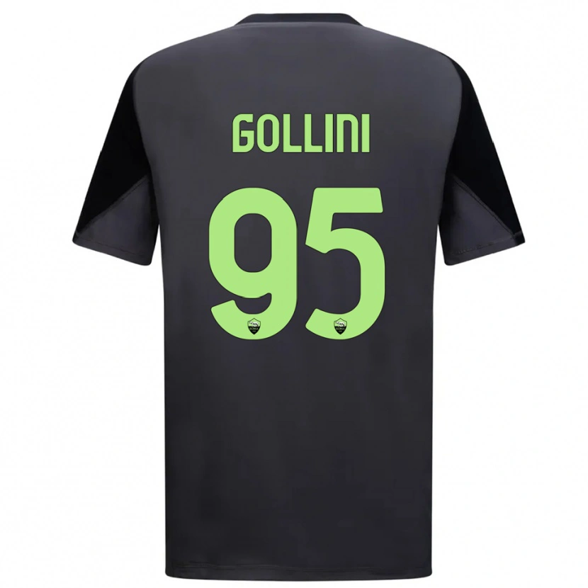 Danxen Męski Pierluigi Gollini #95 Czarny Jasnozielony Koszulka Bramkarska 2025/26