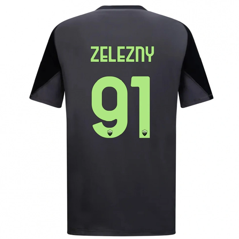 Danxen Męski Radoslaw Zelezny #91 Czarny Jasnozielony Koszulka Bramkarska 2025/26