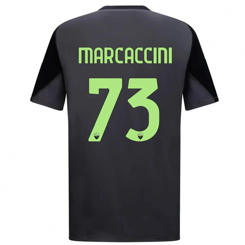 Danxen Męski Alessio Marcaccini #73 Czarny Jasnozielony Koszulka Bramkarska 2025/26