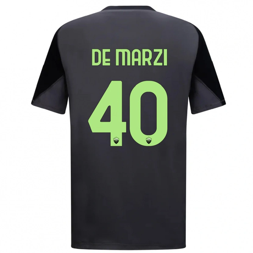 Danxen Męski Giorgio De Marzi #40 Czarny Jasnozielony Koszulka Bramkarska 2025/26