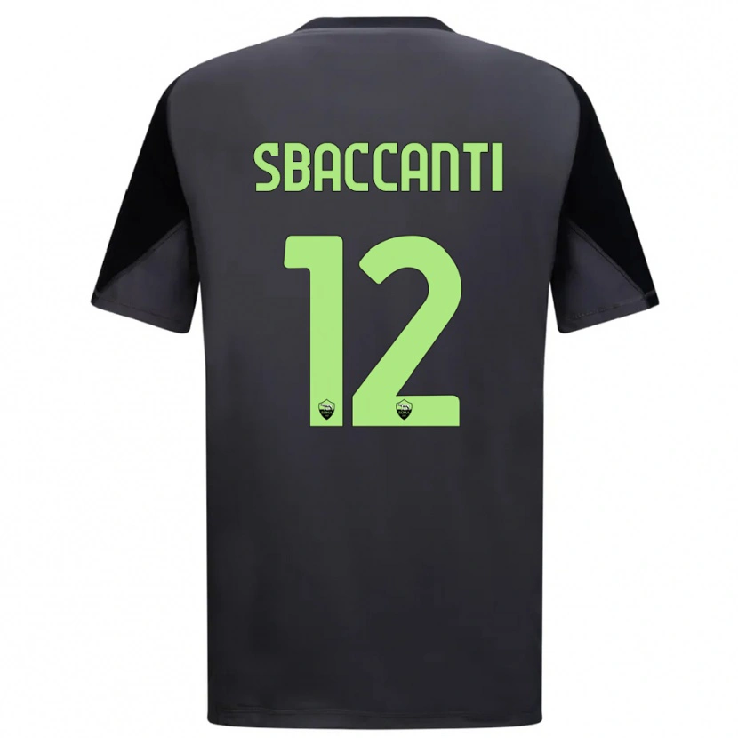 Danxen Męski Christian Sbaccanti #12 Czarny Jasnozielony Koszulka Bramkarska 2025/26