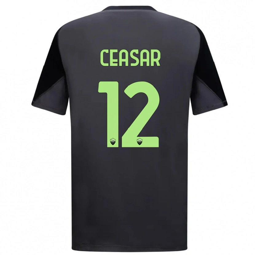 Danxen Męski Camelia Ceasar #12 Czarny Jasnozielony Koszulka Bramkarska 2025/26