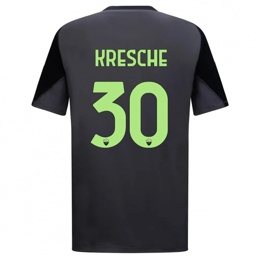 Danxen Męski Isabella Kresche #30 Czarny Jasnozielony Koszulka Bramkarska 2025/26