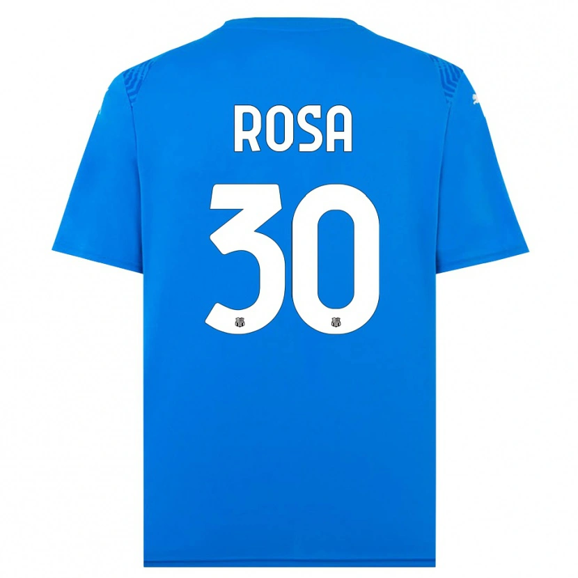 Danxen Męski Enrico Rosa #30 Niebieski Biały Koszulka Bramkarska 2025/26