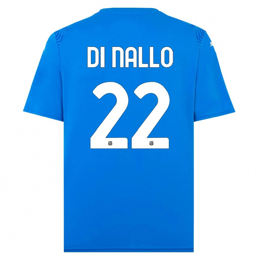 Danxen Męski Erica Di Nallo #22 Niebieski Biały Koszulka Bramkarska 2025/26