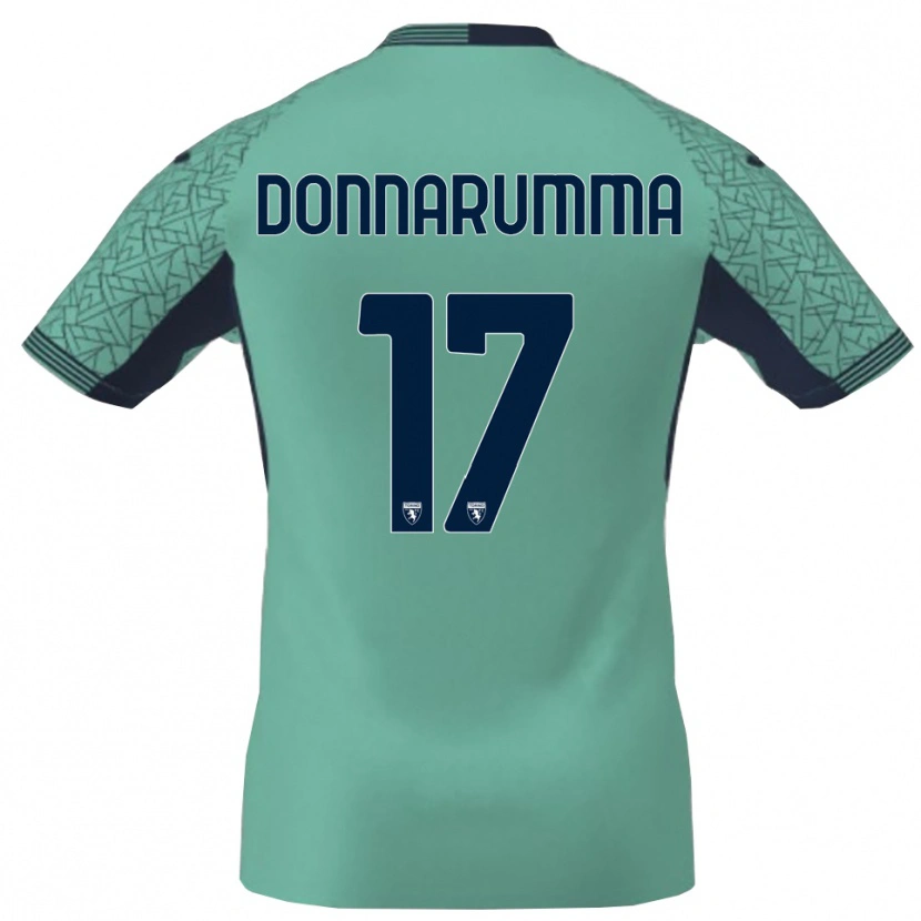 Danxen Męski Antonio Donnarumma #17 Błękit Laguna Koszulka Bramkarska 2025/26