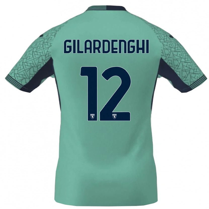 Danxen Męski Riccardo Gilardenghi #12 Błękit Laguna Koszulka Bramkarska 2025/26