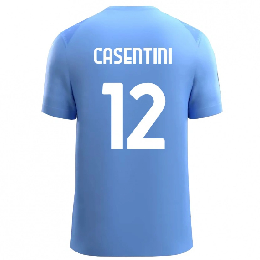 Danxen Męski Gabriele Casentini #12 Błękitny Biały Koszulka Bramkarska 2025/26
