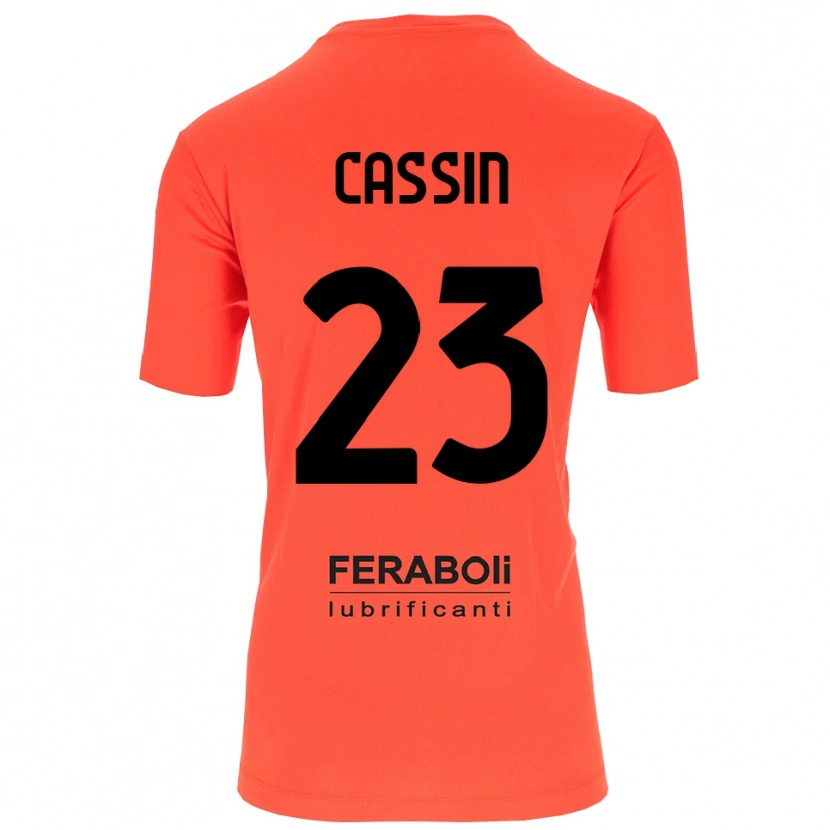 Danxen Męski Marco Cassin #23 Pomarańczowy Czerwony Czarny Koszulka Bramkarska 2025/26