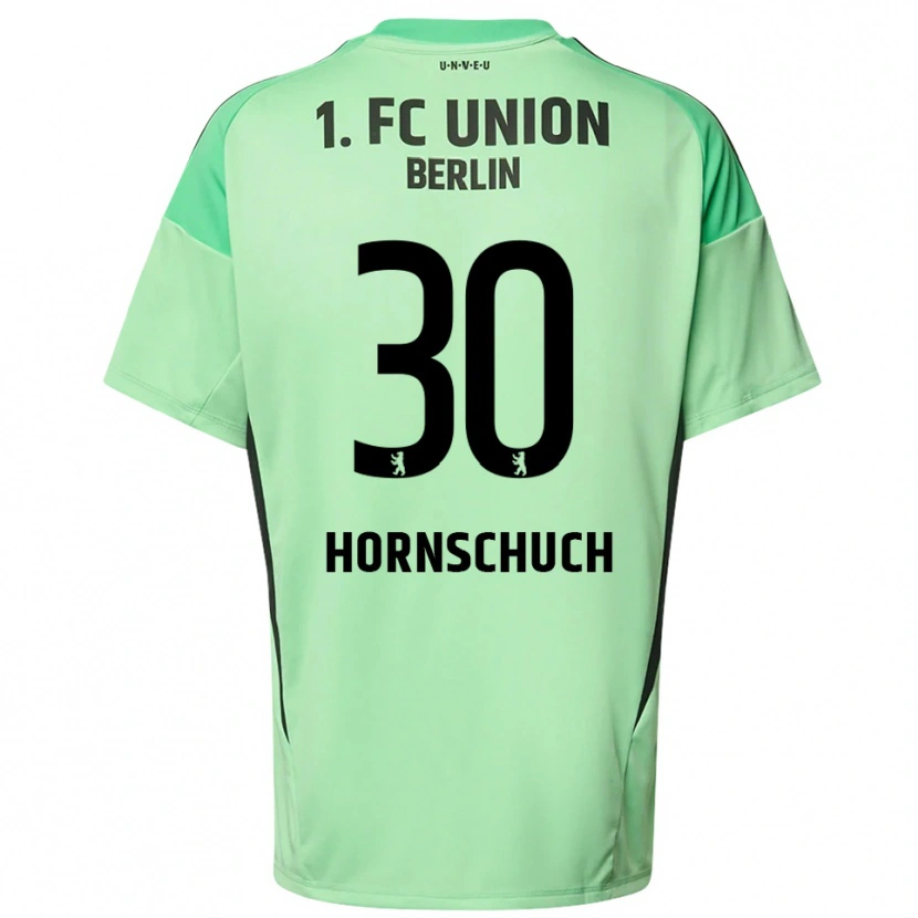 Danxen Męski Sarah Hornschuch #30 Jasnozielony Czarny Koszulka Bramkarska 2025/26