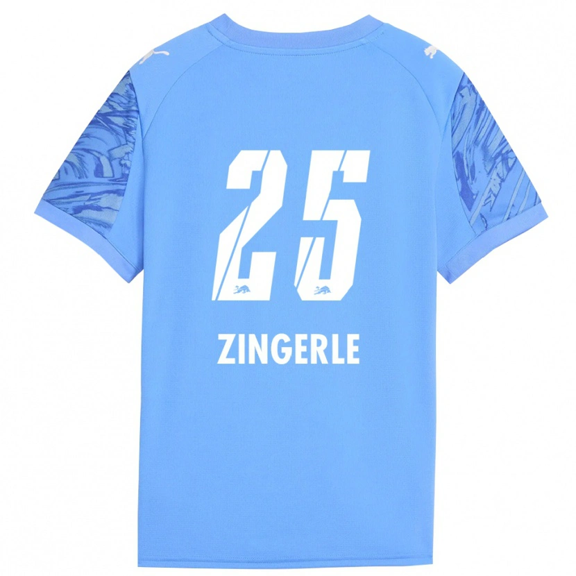 Danxen Męski Leopold Zingerle #25 Królewski Niebieski Czerwony Koszulka Bramkarska 2025/26
