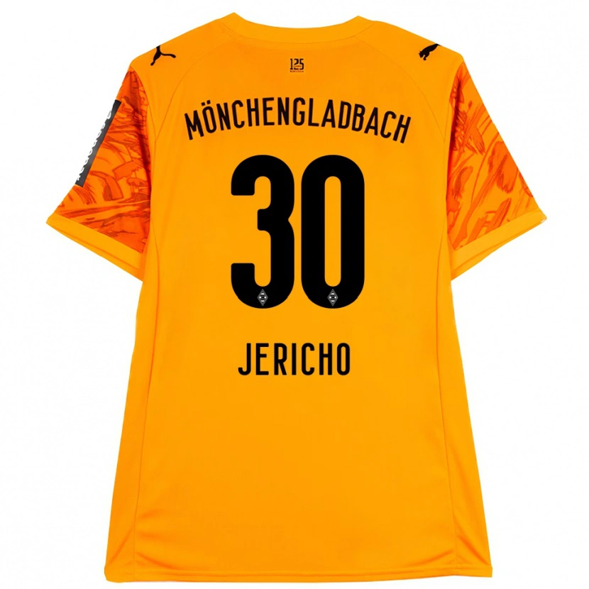 Danxen Męski Aidan Jericho #30 Pomarańczowy Żółty Czarny Koszulka Bramkarska 2025/26