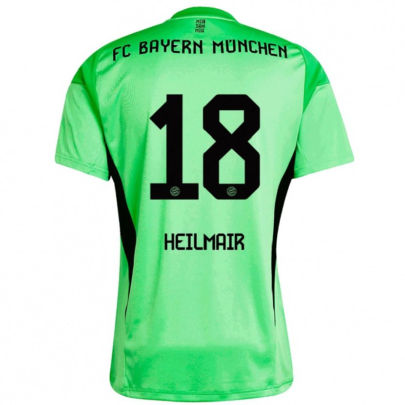 Danxen Męski Hannes Heilmair #18 Średnio Zielony Wiosenny Koszulka Bramkarska 2025/26