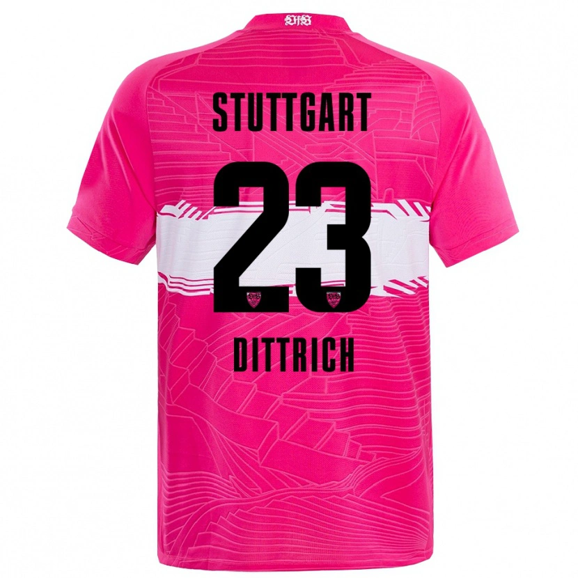 Danxen Męski Robin Dittrich #23 Głęboki Różowy Czarny Koszulka Bramkarska 2025/26