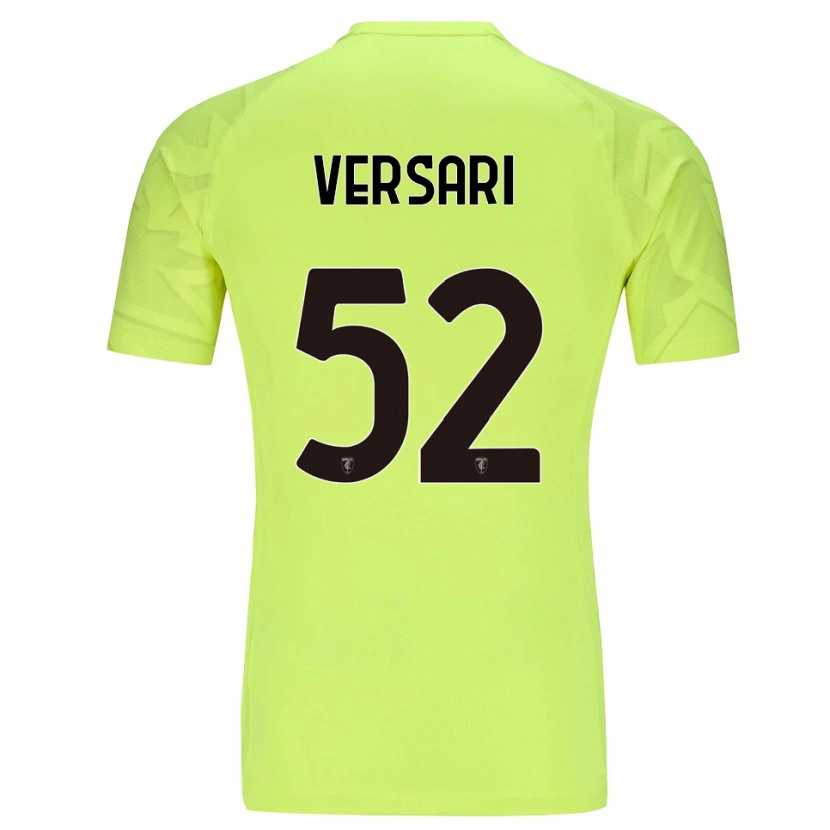 Danxen Męski Francesco Versari #52 Fluorescent Green Koszulka Bramkarska 2025/26