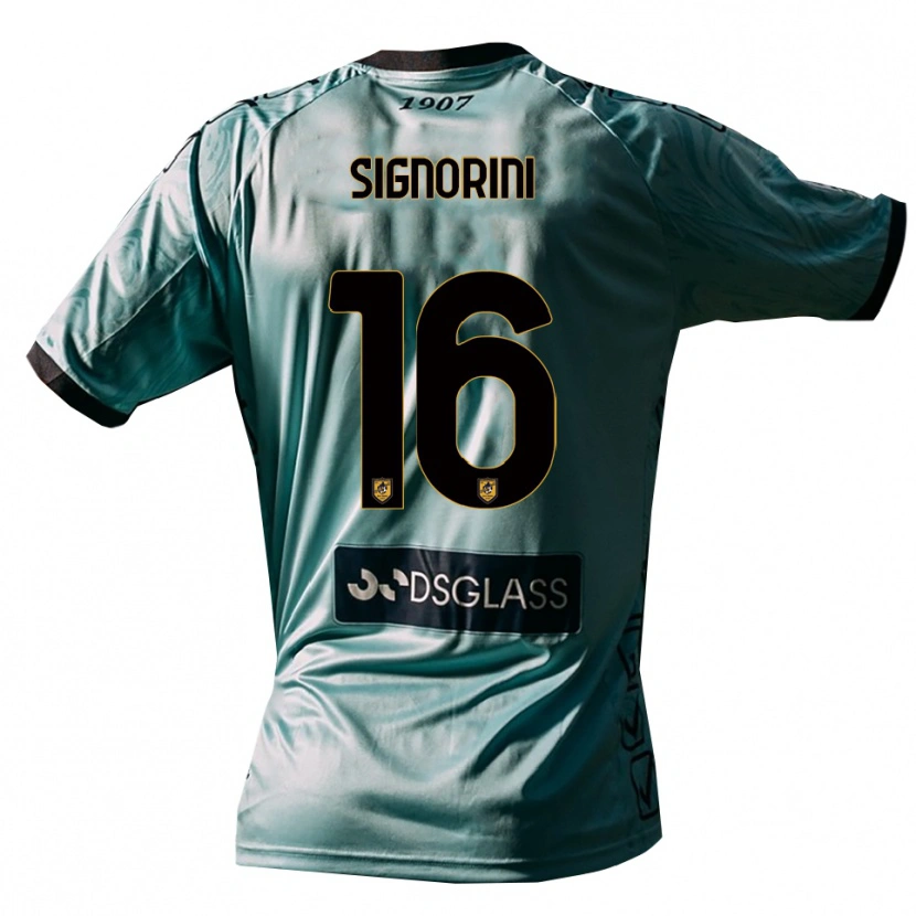Danxen Męski Alessandro Signorini #16 Jasny Niebieski Biały Koszulka Bramkarska 2025/26