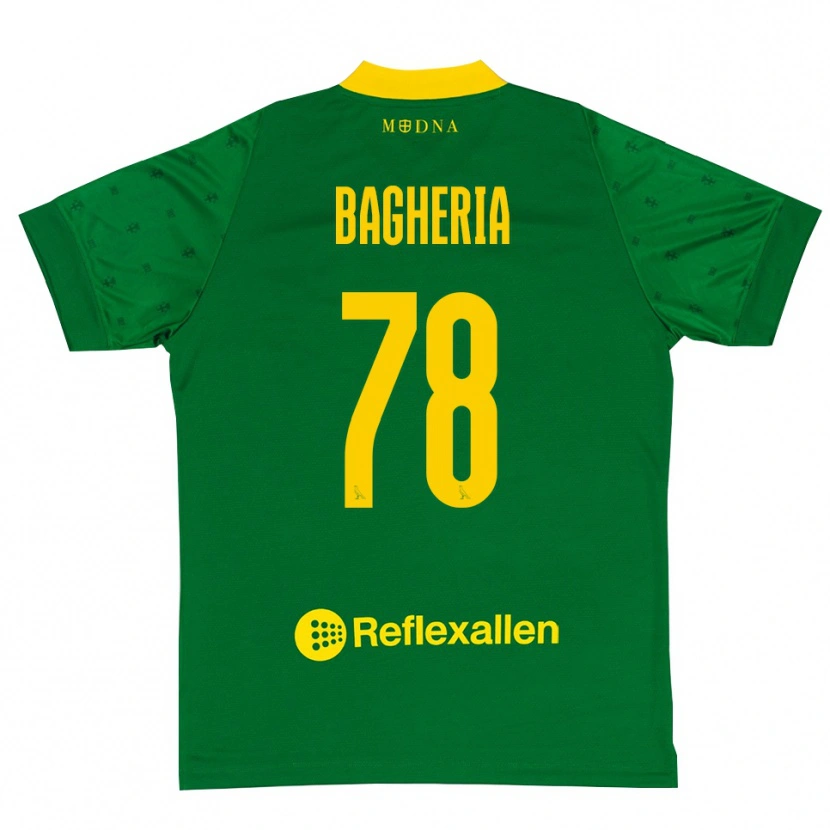 Danxen Męski Fabrizio Bagheria #78 Zielonożółty Koszulka Bramkarska 2025/26