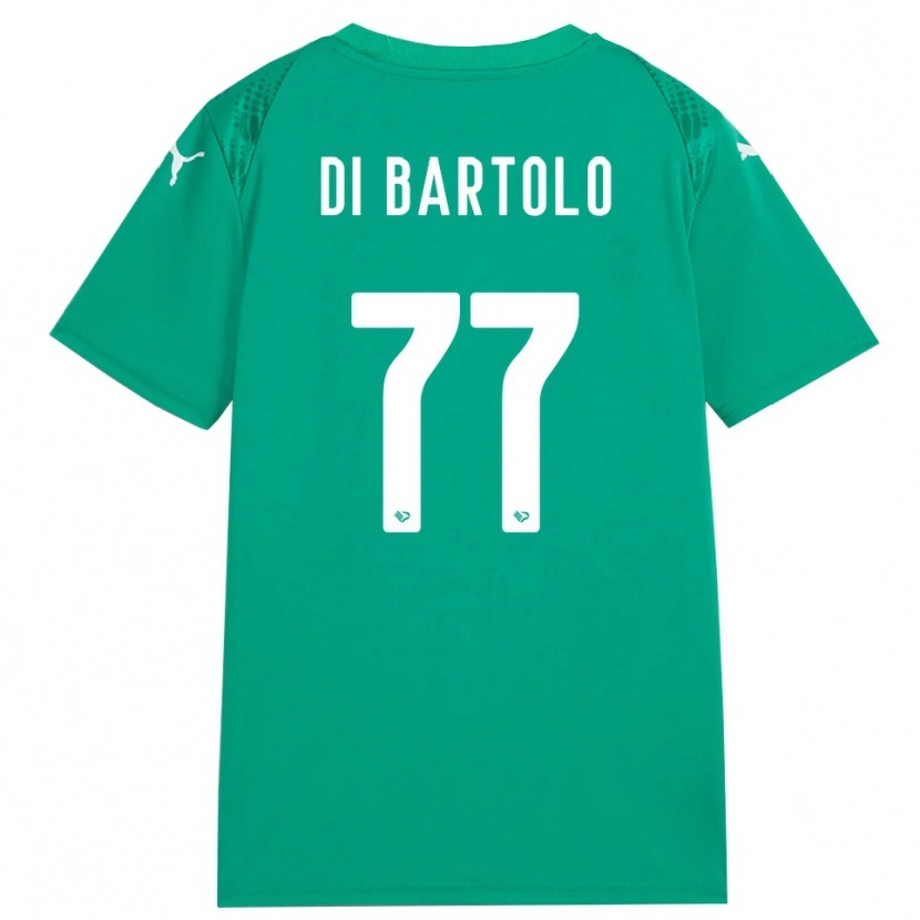 Danxen Męski Francesco Di Bartolo #77 Morski Zielony Biały Koszulka Bramkarska 2025/26
