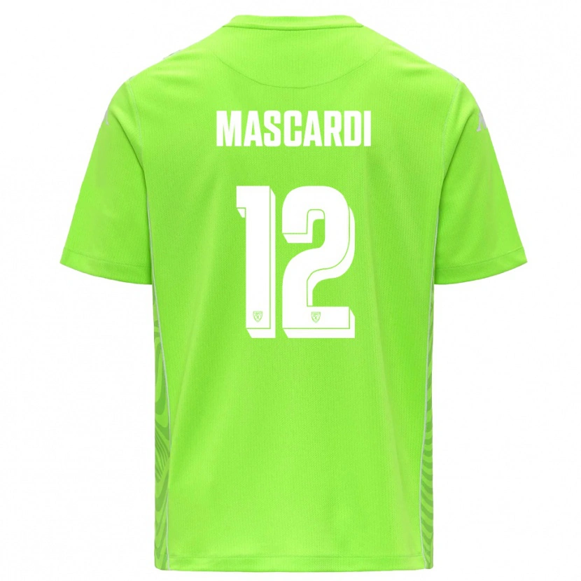 Danxen Męski Diego Mascardi #12 Trawnikowa Zieleń Biała Koszulka Bramkarska 2025/26