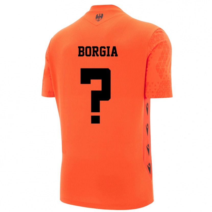 Danxen Męski Francesco Borgia #0 Ciemny Pomarańczowy Czarny Koszulka Bramkarska 2025/26